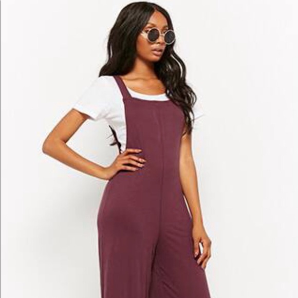 Wine Jumpsuit/Palazzo Overalls - Picture 1 of 10
